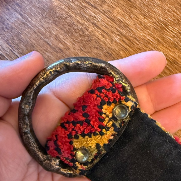 Multicolor Textile Patterned Belt - Picture 7 of 7